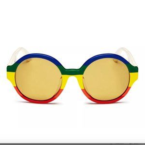 GUCCI Women's Rainbow Round Sunglasses